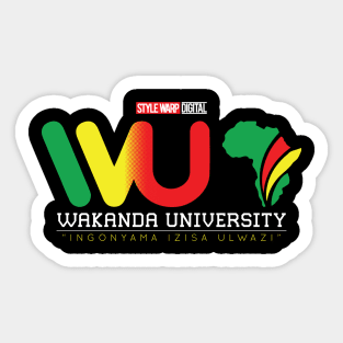 Wakanda University Campus Sticker